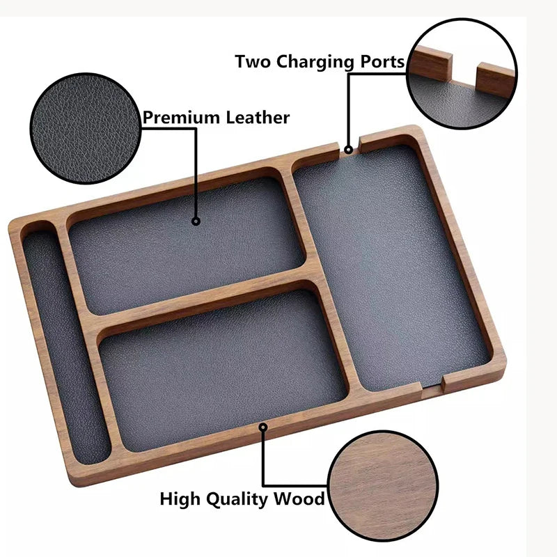 Solid Wood Desk Organizer