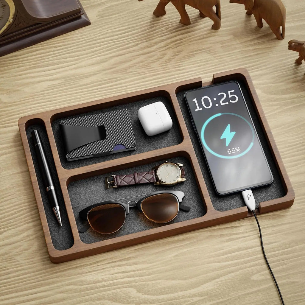 Solid Wood Desk Organizer